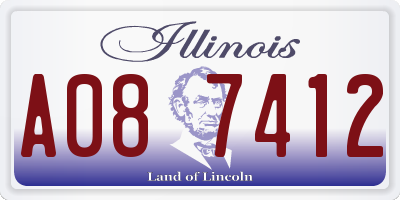 IL license plate A087412