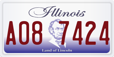 IL license plate A087424