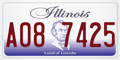 IL license plate A087425