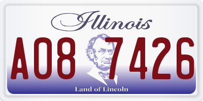 IL license plate A087426