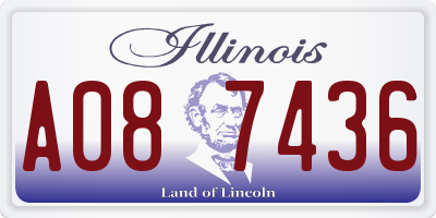 IL license plate A087436