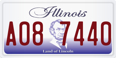 IL license plate A087440