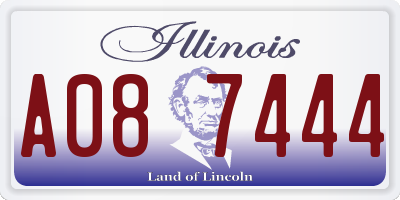 IL license plate A087444
