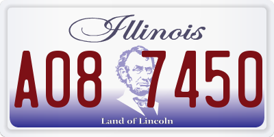 IL license plate A087450