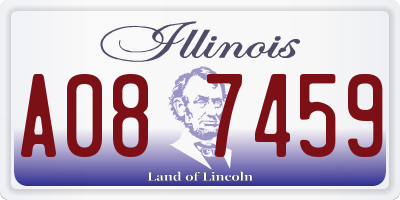 IL license plate A087459
