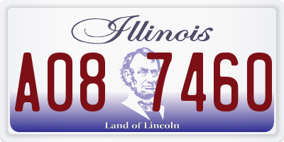 IL license plate A087460