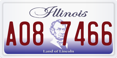 IL license plate A087466