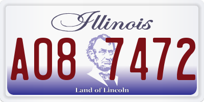 IL license plate A087472