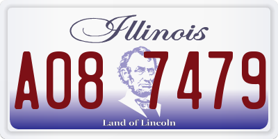 IL license plate A087479
