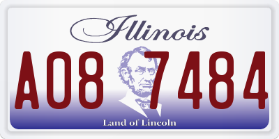 IL license plate A087484