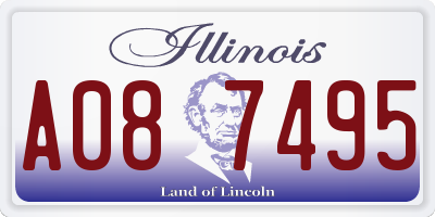 IL license plate A087495