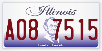 IL license plate A087515