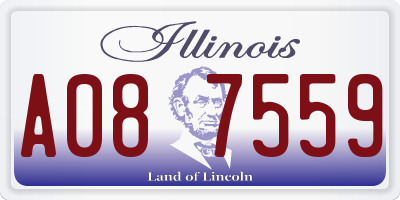 IL license plate A087559