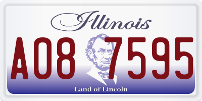 IL license plate A087595