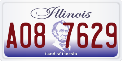 IL license plate A087629