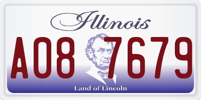 IL license plate A087679