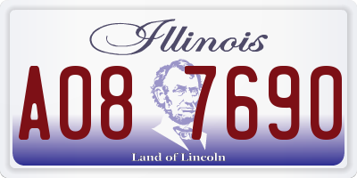 IL license plate A087690