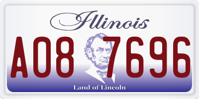 IL license plate A087696