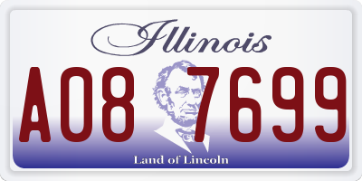IL license plate A087699