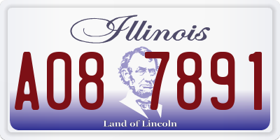 IL license plate A087891