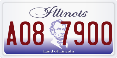 IL license plate A087900