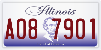 IL license plate A087901