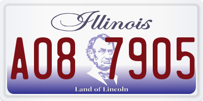 IL license plate A087905