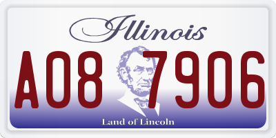 IL license plate A087906
