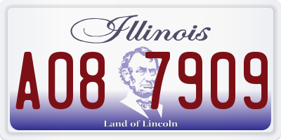 IL license plate A087909