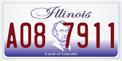 IL license plate A087911