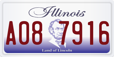 IL license plate A087916