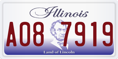 IL license plate A087919