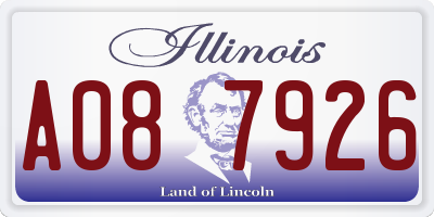 IL license plate A087926