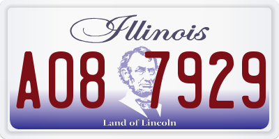 IL license plate A087929