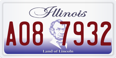 IL license plate A087932