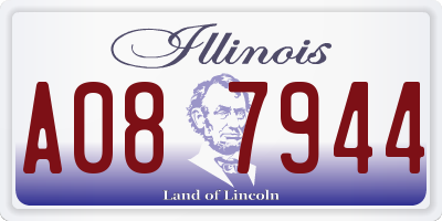 IL license plate A087944