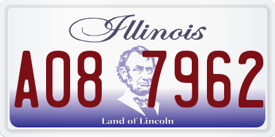 IL license plate A087962
