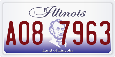 IL license plate A087963