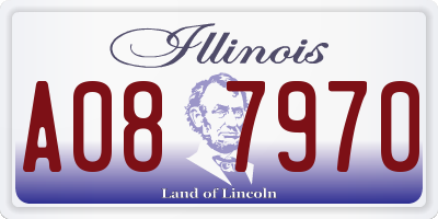 IL license plate A087970