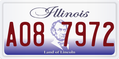IL license plate A087972