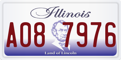 IL license plate A087976