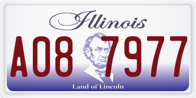 IL license plate A087977