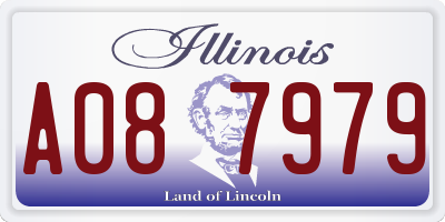 IL license plate A087979