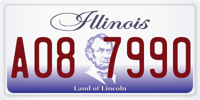 IL license plate A087990