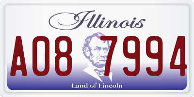 IL license plate A087994