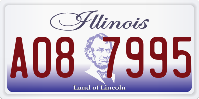 IL license plate A087995