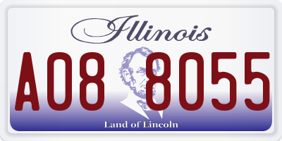 IL license plate A088055