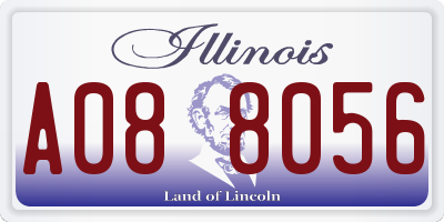 IL license plate A088056