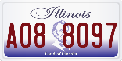 IL license plate A088097