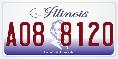 IL license plate A088120